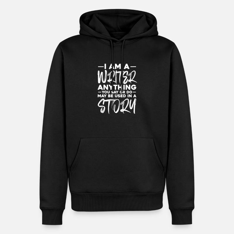 Autor - Männer Premium Bio Hoodie - Schwarz