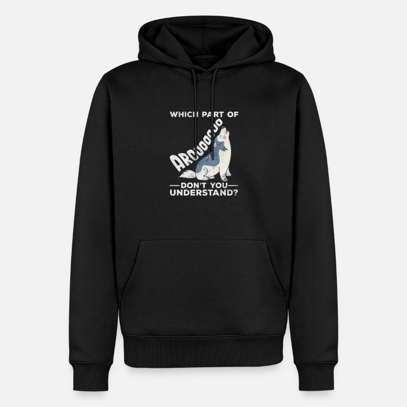 Rauque - Sweat à capuche Premium bio Homme - noir