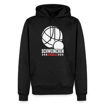 Boule Boulespieler - Männer Premium Bio Hoodie - Schwarz - Vorne - Nico (187cm)