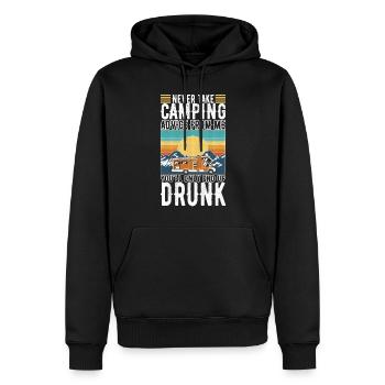 Camping Wohnmobil - Männer Premium Bio Hoodie - Schwarz - Vorne - Nico (187cm)