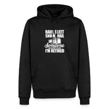 Ruhestand Rente Rentner Postbeamter Geschenk - Männer Premium Bio Hoodie - Schwarz - Vorne - Nico (187cm)