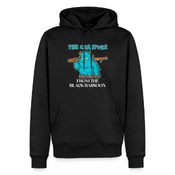The Creature from the Black Bassoon for a - Männer Premium Bio Hoodie - Schwarz - Vorne - Nico (187cm)