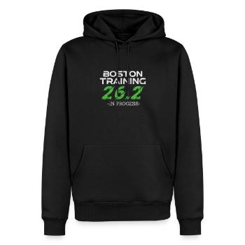 Running Runner Jogging Jogging Runner Gift - Men’s Premium Organic Hoodie - black - Front - Nico (187cm)