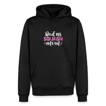 Squash Mutter Spieler Badminton Sport Geschenk - Männer Premium Bio Hoodie - Schwarz - Vorne - Nico (187cm)