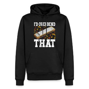 Harmonika Mundharmonika - Männer Premium Bio Hoodie - Schwarz - Vorne - Nico (187cm)