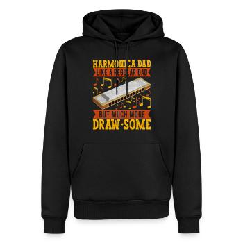Harmonica Harmonica - Men’s Premium Organic Hoodie - black - Front - Nico (187cm)
