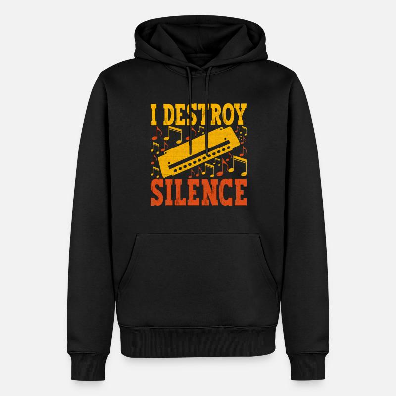 Harmonica Harmonica - Men’s Premium Organic Hoodie - black