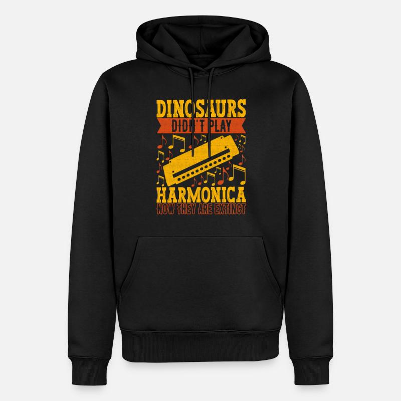 Harmonica Harmonica - Men’s Premium Organic Hoodie - black