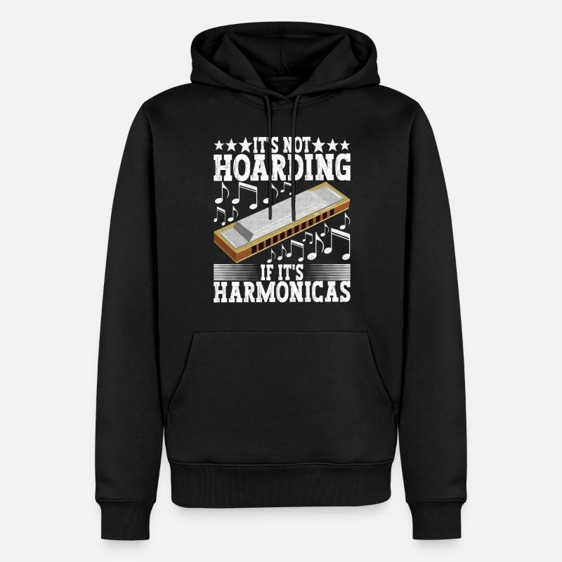 Harmonica Harmonica - Men’s Premium Organic Hoodie - black