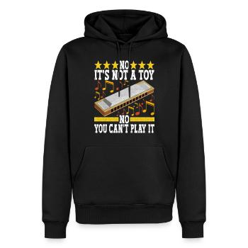 Harmonica Harmonica - Men’s Premium Organic Hoodie - black - Front - Nico (187cm)