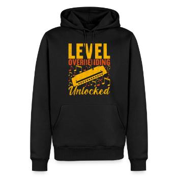 Harmonika Mundharmonika - Männer Premium Bio Hoodie - Schwarz - Vorne - Nico (187cm)
