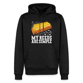 Harmonica Harmonica - Men’s Premium Organic Hoodie - black - Front - Nico (187cm)