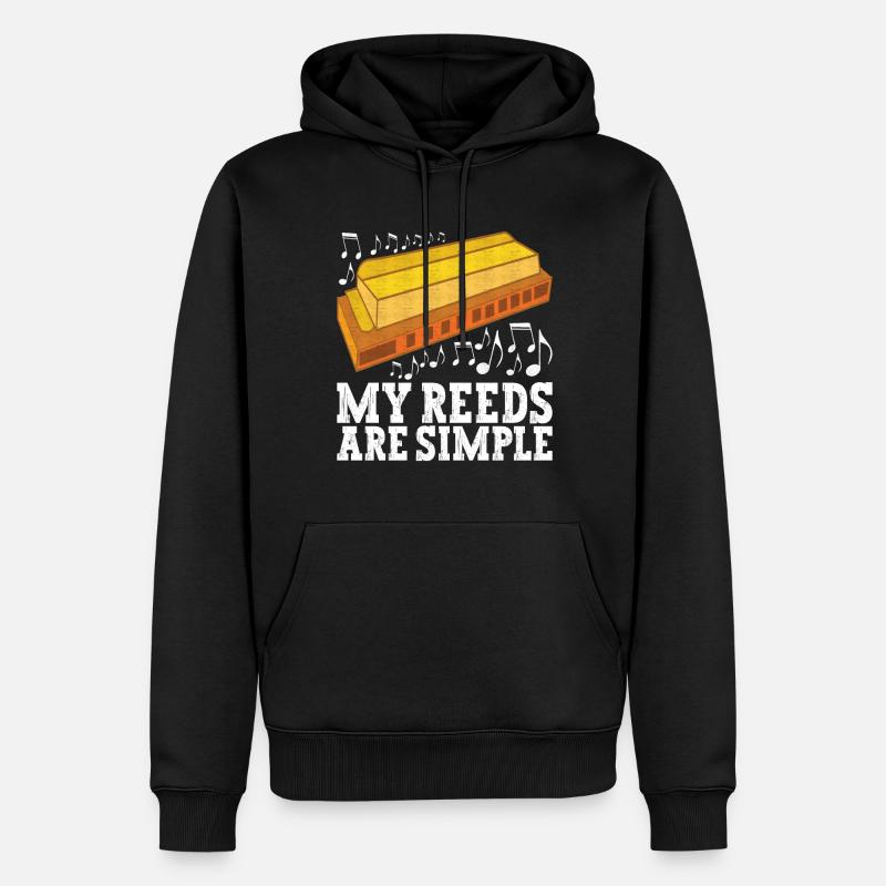 Harmonica Harmonica - Sweat à capuche Premium bio Homme - noir