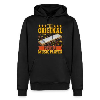 Harmonika Mundharmonika - Männer Premium Bio Hoodie - Schwarz - Vorne - Nico (187cm)