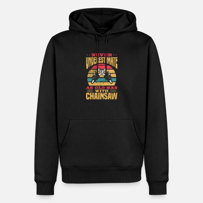 Baumpfleger Baumkletterer Arborist Geschenk - Männer Premium Bio Hoodie - Schwarz