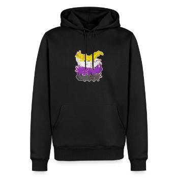 Axolotl Wassertier Wasser Geschenk - Männer Premium Bio Hoodie - Schwarz - Vorne - Nico (187cm)