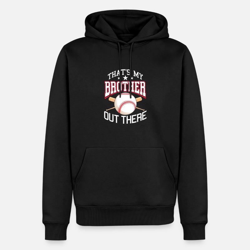 Soeur de baseball - Sweat à capuche Premium bio Homme - noir