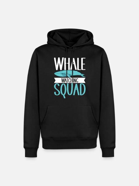 Whale Watchers - Men’s Premium Organic Hoodie - black