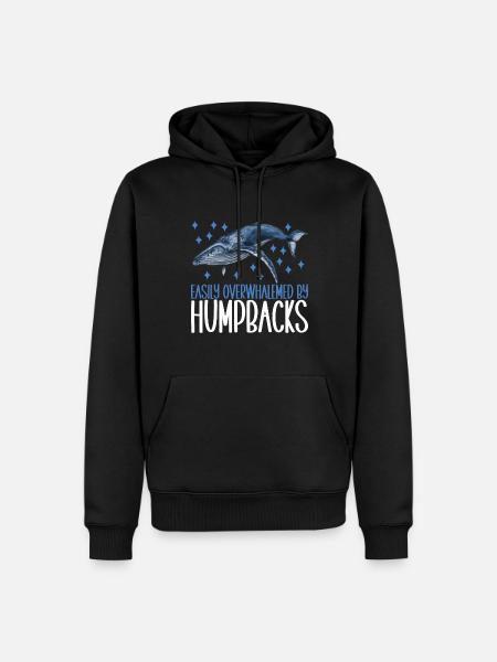 Whale Watchers - Men’s Premium Organic Hoodie - black