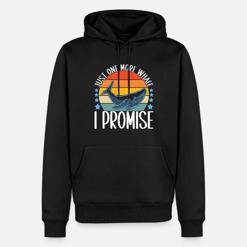 Observateurs de baleines - Sweat à capuche Premium bio Homme - noir