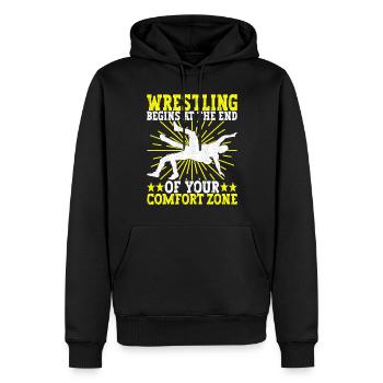Wrestling Ringen Ringer - Männer Premium Bio Hoodie - Schwarz - Vorne - Nico (187cm)