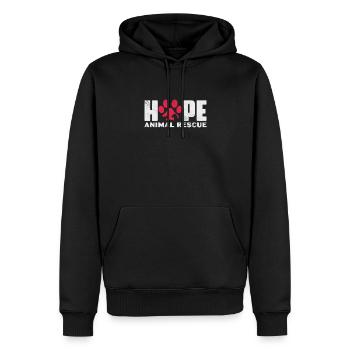 Tierrettung Tierrechte Tierliebe Haustier Geschenk - Männer Premium Bio Hoodie - Schwarz - Vorne - Nico (187cm)
