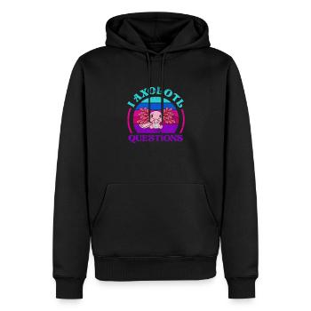 Axolotl Wassertier Wasser Geschenk - Männer Premium Bio Hoodie - Schwarz - Vorne - Nico (187cm)