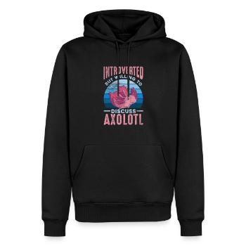 Axolotl Cadeau d’eau pour animaux aquatiques - Sweat à capuche Premium bio Homme - noir - Devant - Nico (187cm)