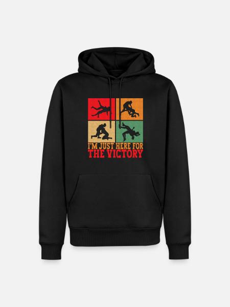 Lutte Lutteurs Lutteurs - Sweat à capuche Premium bio Homme - noir