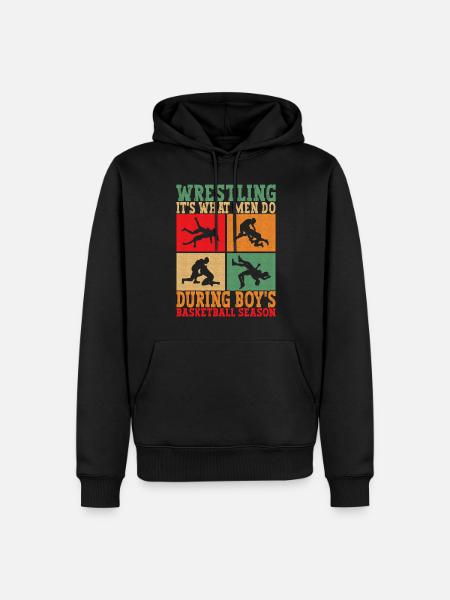 Lutte Lutteurs Lutteurs - Sweat à capuche Premium bio Homme - noir