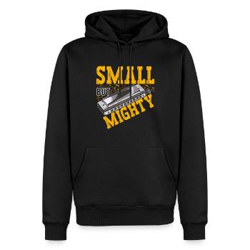 Harmonica Harmonica - Men’s Premium Organic Hoodie - black - Front - Nico (187cm)