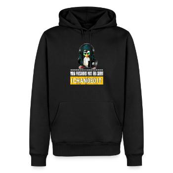 Your Password Was To Shoort - I Changed It for - Männer Premium Bio Hoodie - Schwarz - Vorne - Nico (187cm)