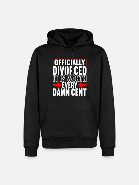 Divorce Divorced - Men’s Premium Organic Hoodie - black