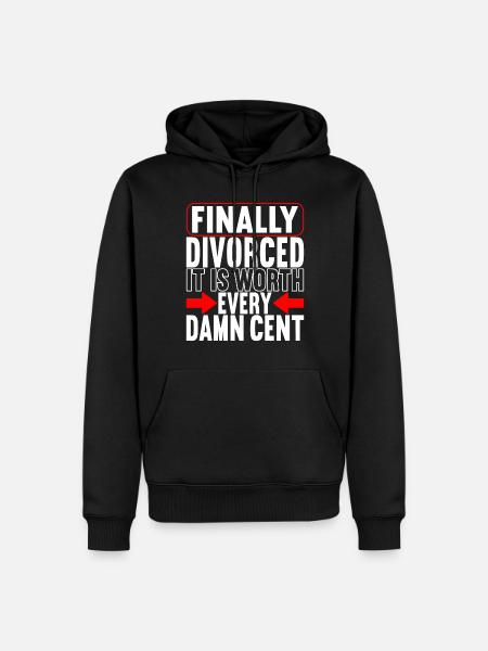 Divorce Divorced - Men’s Premium Organic Hoodie - black