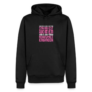 Space Engineer Aeronautical Engineer - Men’s Premium Organic Hoodie - black - Front - Nico (187cm)