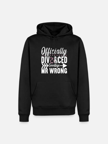 Divorce Divorced - Men’s Premium Organic Hoodie - black