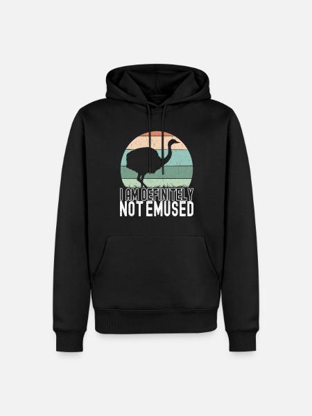 Emu Strauss - Men’s Premium Organic Hoodie - black