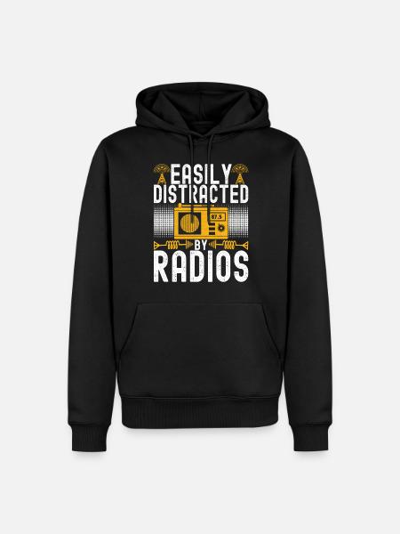 Ham Radio Ham Funker - Männer Premium Bio Hoodie - Schwarz