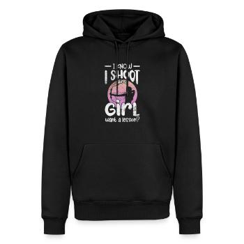 Archery Archer Archer Arrow Gift - Men’s Premium Organic Hoodie - black - Front - Nico (187cm)