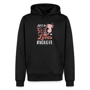 Axolotl Cadeau d’eau pour animaux aquatiques - Sweat à capuche Premium bio Homme - noir - Devant - Nico (187cm)