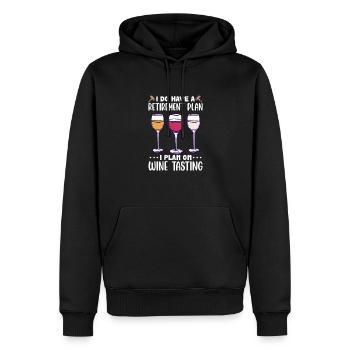 Pension de retraite Pension de pensionné Cadeau de pension de pensionné - Sweat à capuche Premium bio Homme - noir - Devant - Nico (187cm)