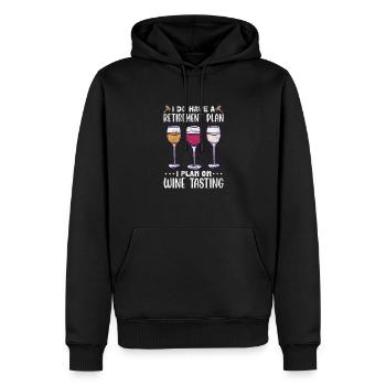 Retirement - Men’s Premium Organic Hoodie - black - Front - Nico (187cm)