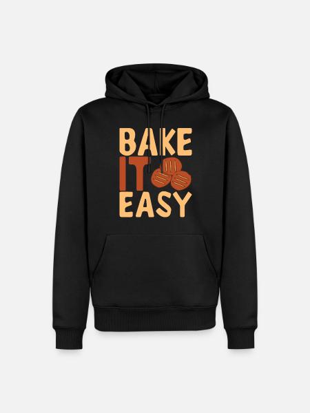 Bäcker Bäckerei Backen - Männer Premium Bio Hoodie - Schwarz