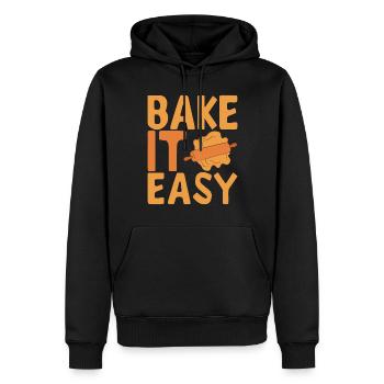 Bäcker Bäckerei Backen - Männer Premium Bio Hoodie - Schwarz - Vorne - Nico (187cm)