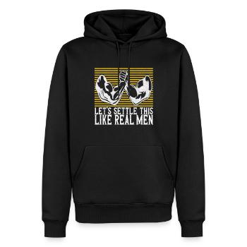 Armdrücken Armwrestling - Männer Premium Bio Hoodie - Schwarz - Vorne - Nico (187cm)