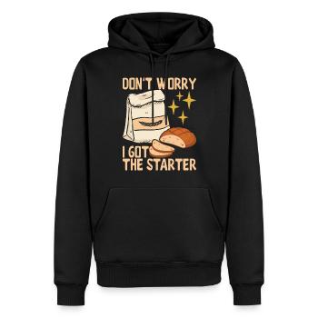 Bäcker Bäckerei Backen - Männer Premium Bio Hoodie - Schwarz - Vorne - Nico (187cm)
