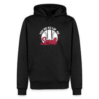 Softball joueur de baseball sports lanceur cadeau - Sweat à capuche Premium bio Homme - noir - Devant - Nico (187cm)