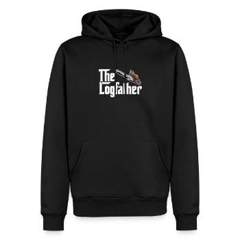 Arboriculteurs - Sweat à capuche Premium bio Homme - noir - Devant - Nico (187cm)
