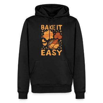 Bäcker Bäckerei Backen - Männer Premium Bio Hoodie - Schwarz - Vorne - Nico (187cm)