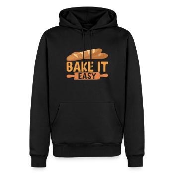 Bäcker Bäckerei Backen - Männer Premium Bio Hoodie - Schwarz - Vorne - Nico (187cm)